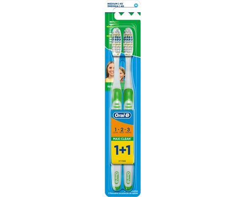 Зубна щітка Орал-В (Орал-Б) Maxi Clean 40 medium 1+1