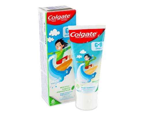 Зубная паста Colgate (Колгейт) детская 6-9г. Нежная мята 50мл