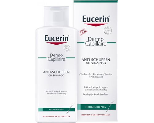 Гель-шампунь проти лупи Eucerin DermoCapillaire Gel-Shampoo Anti-Schuppen для жирної шкіри голови 250 мл (69654)