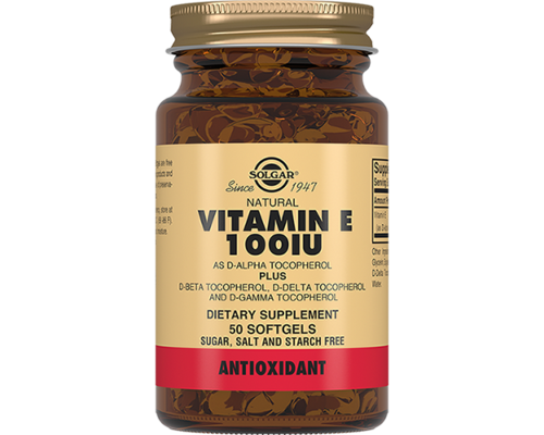 Вітаміни Solgar Vitamin E загальнозміцнюючі 550 мг №50