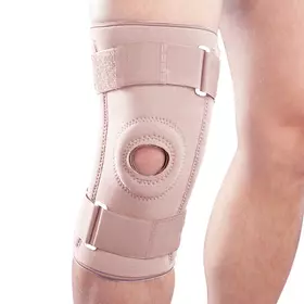 Бандаж на колінний суглоб зі спіральними ребрами Ortop NS-706 р.XL бежевий