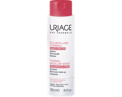 Міцелярна вода для обличчя Uriage Thermal Micellar Water Fragrance Free Intolerant Skin для надмірно чутливої шкіри 250 мл
