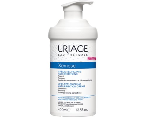 Крем проти подразнень ліпідовідновлюючий Uriage Xemose Lipid-replenishing Anti-Irritation Cream для дуже сухої шкіри 400 мл