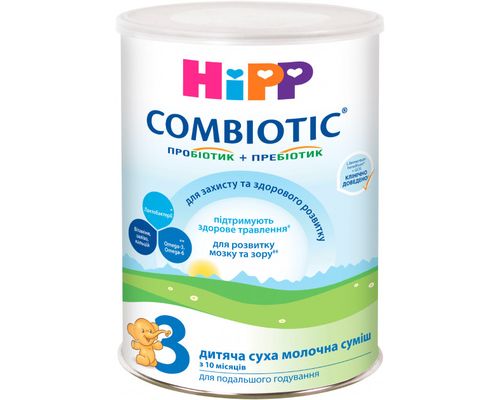 Дитяча суха молочна суміш HiPP Combiotic 3 для подальшого годування 750 г