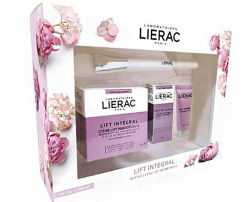 Набір Lierac Lift Integral (Крем 50 мл + Ліфтинг-сироватка для контуру очей 3 мл + маска 10 мл + щіточка для маски)