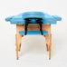 Масажний стіл RelaxLine Lagune, дерев`яна основа, світло-синій Фото 5