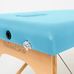 Масажний стіл RelaxLine Lagune, дерев`яна основа, світло-синій Фото 6