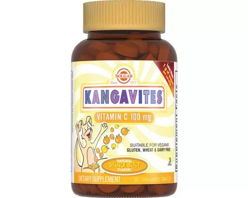 Вітаміни Solgar Kangavites загальнозміцнюючі 100 мг №90