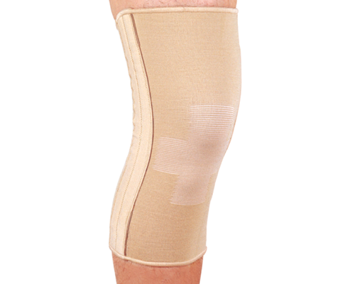 Бандаж на колінний суглоб зі спіральними ребрами еластичний Ortop ES-719 р.XXL бежевий