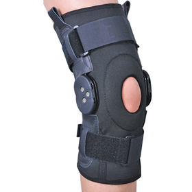 Бандаж на колінний суглоб зі спеціальними шарнірами Ortop ЕS-797 р.L чорний
