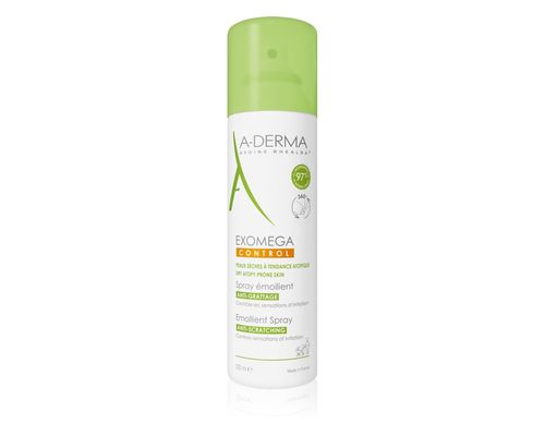 Спрей-емолент A-Derma Exomega Control Emollient Spray заспокійливий для сухої, атопічної шкіри 200мл