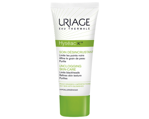 Емульсія К18 для глибокого очищення пор Uriage Hyseac Unclogging Skin-Care для проблемної шкіри 40 мл
