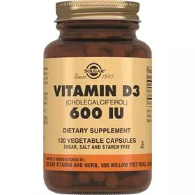 Вітаміни Solgar Vitamin D3 загальнозміцнюючі №120 (5324862)