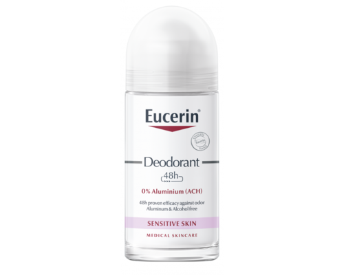 Дезодорант роликовий Eucerin Deodorant 0% Aluminium без алюмінію для чутливої шкіри 50 мл (3606021)
