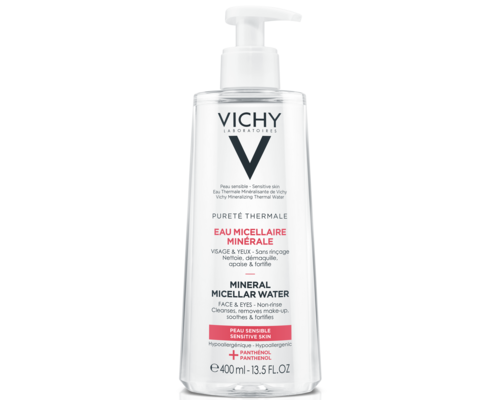 Міцелярна вода Vichy Purete Thermale Mineral Micellar Water Sensitive Skin для чутливої шкіри обличчя і очей 400 мл
