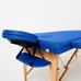 Масажний стіл RelaxLine Lagune, дерев`яна основа, синій Фото 3