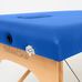 Масажний стіл RelaxLine Lagune, дерев`яна основа, синій Фото 6