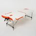 Масажний стіл RelaxLine Sonata, алюмінієва основа, біло-оранжевий Фото 2