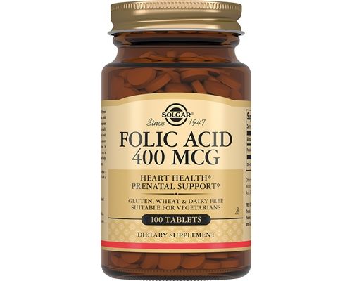 Вітаміни Solgar Folic Acid загальнозміцнюючі №100