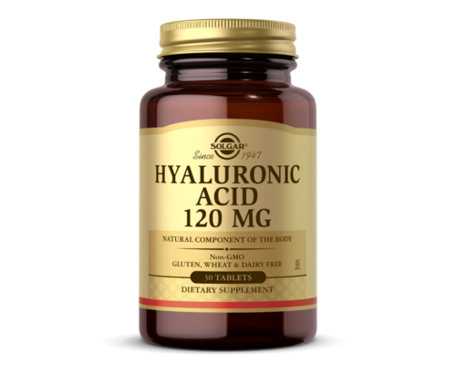 Вітаміни Solgar Hyaluronic acid для шкіри, нігтів та волосся 120 мг №30