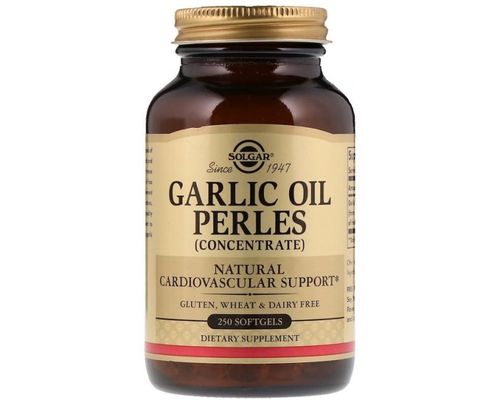 Біологічно активна добавка Solgar Garlic Oil Perles для зміцнення судин №100
