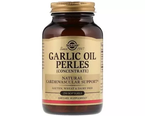 Біологічно активна добавка Solgar Garlic Oil Perles для зміцнення судин №100