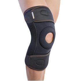 Ортез на колінний суглоб з бічною стабілізацією роз`ємний Orliman 3-Tex 7120 р.3 чорний