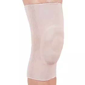 Бандаж на колінний суглоб з гелевим кільцем еластичний Ortop ES-710 р.L бежевий
