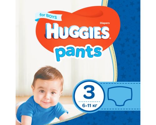 Трусики-підгузники Huggies Pants для хлопчиків (6-11 кг) р.3 №44