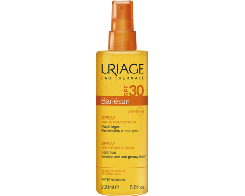 Сонцезахисний спрей для обличчя і тіла Uriage Bariésun Spray SPF 30 для всіх типів шкіри 200 мл