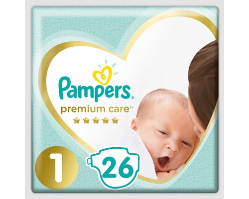 Підгузки Pampers Premium Care Newborn р.1 (2-5 кг) №26