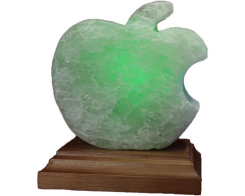 Соляна лампа Яблуко нічник соляний світлодіодний USB