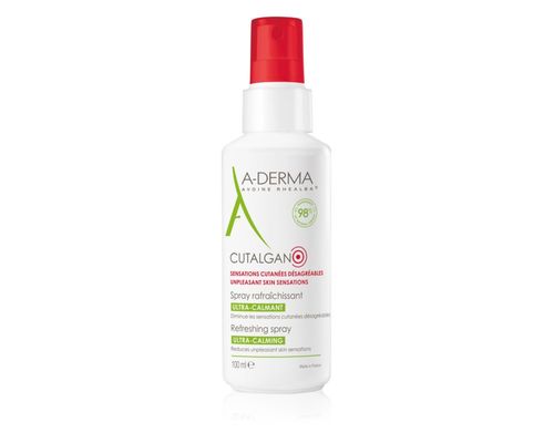Ультразаспокійливий спрей A-Derma Cutalgan Ultra-Calming Refreshing Spray проти подразнення та свербіння шкіри 100 мл