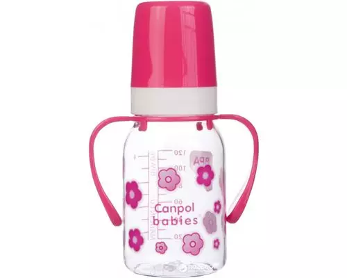 Дитяча пляшечка Canpol babies BPA FREE з ручкою 120мл (11/821)