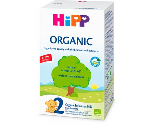 Органічна дитяча суха молочна суміш HiPP Organic 2 для подальшого годування 300 г