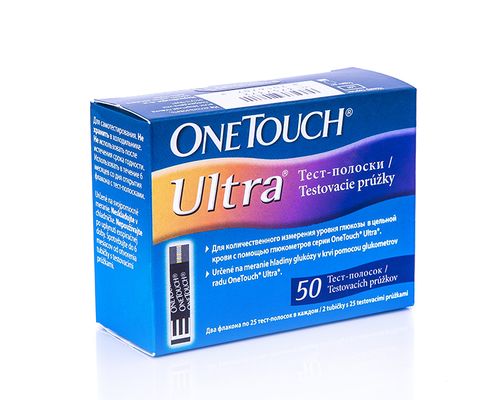 Тест-смужки для визначення глюкози в крові OneTouch Ultra №50