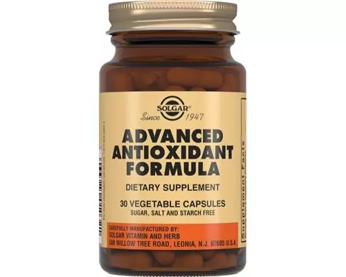 Антиоксиданти Solgar Advanced Antioxidant Formula загальнозміцнюючі №30