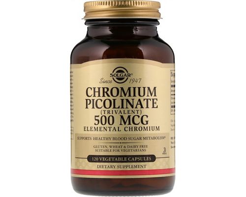 Мінерали Solgar Chromium Picolinate загальнозміцнюючі 200 мг №90
