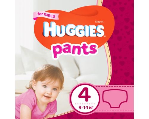 Трусики-підгузники Huggies Pants для дівчаток (9-14 кг) р.4 №36
