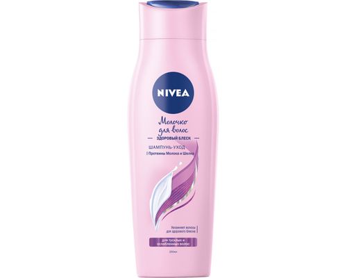 Шампунь Nivea Молочко для волосся: Здоровий Блиск для тьмяного і ослабленого волосся 250 мл