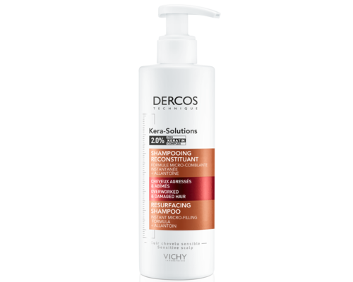 Шампунь Vichy Dercos Kera-Solutions Resurfacing Shampoo з комплексом Про-Кератин для реконструкції поверхні пошкодженого ослабленого волосся 250 мл