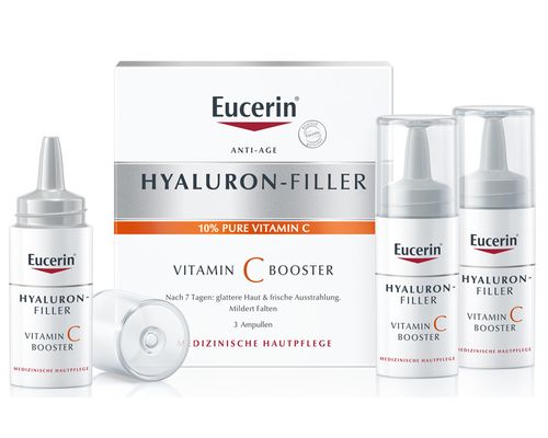Сироватка Eucerin Hyaluron-Filler Vitamin C Booster з вітаміном С бустер з антиоксидантною дією 3х8 мл (3605421)