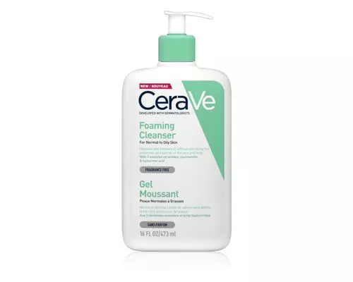 Інтенсивно очищувальний гель CeraVe для нормальної та жирної шкіри обличчя та тіла 473мл