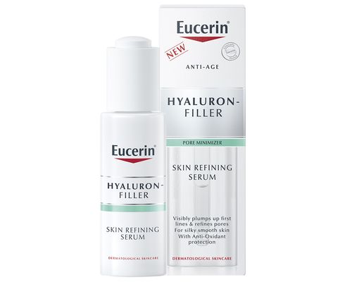 Антиоксидантна сироватка Eucerin Hyaluron-Filler Anti-Age Skin Refining Serum для вдосконалення структури шкіри, звуження пор та помякшення перших зморшок 30 мл (83587)