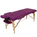 Масажний стіл RelaxLine Lagune, дерев`яна основа, яскраво-фіолетовий Фото 2