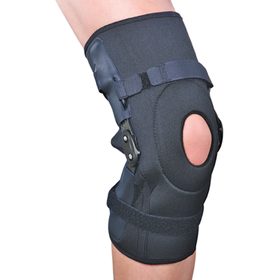 Ортез на колінний суглоб роз`ємний з шарнірами Ortop ES-798 р.M чорний
