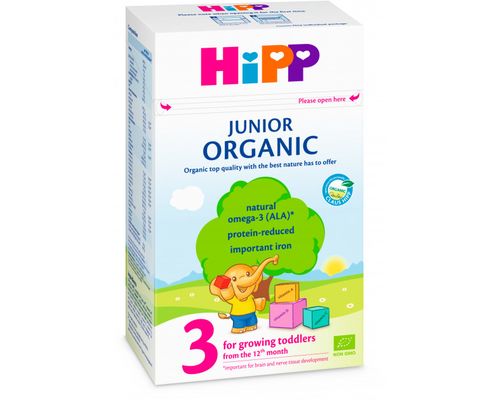 Органічне дитяче сухе молочко HiPP Organic 3 з 12 місяців 500 г