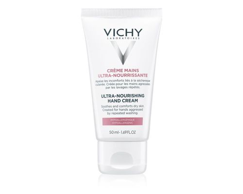 Ультраживильний крем із заспокійливим ефектом для усіх типів шкіри рук Vichy Ultra-Nourishing Hand Cream 50мл