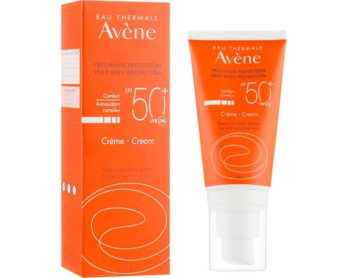 Сонцезахисний крем Avene Eau Thermale Sun Cream SPF50+ для сухої чутливої шкіри 50 мл