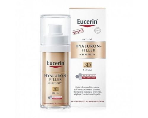 Потрійна сироватка Eucerin Hyaluron-Filler + Elasticity 3D Serum Anti-Age для біоревіталізації та підвищення пружності шкіри 30 мл (83566)